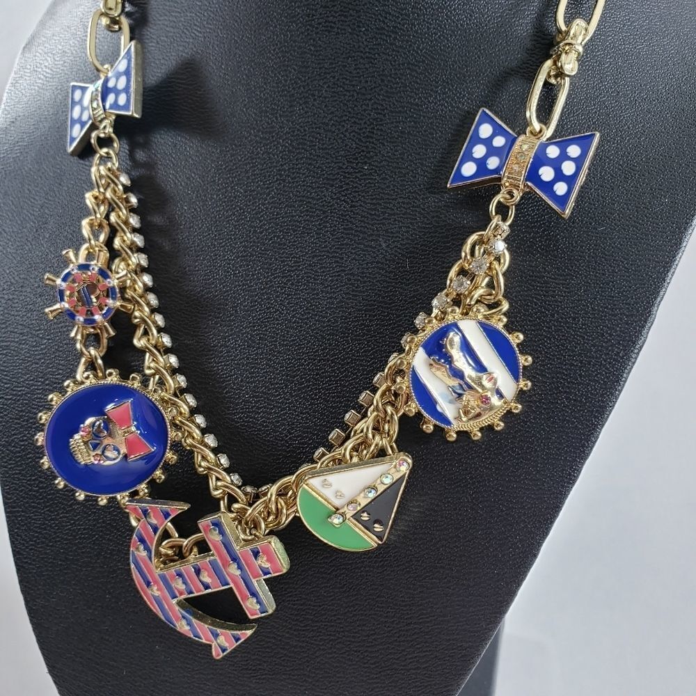 Betsey Johnson vintage nautical statement necklace - Picture 3 of 3